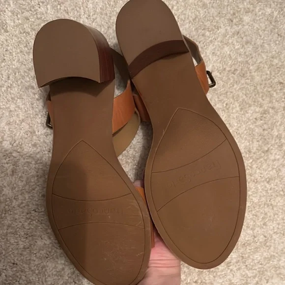 Franco Sarto Leather Block Sandals - Picture 3 of 8